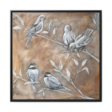 Load image into Gallery viewer, The tree where the birds find refuge, Framed Canvas