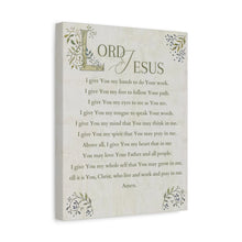 Load image into Gallery viewer, Lord Jesus canvas, Stretched, 1.25"