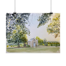 Load image into Gallery viewer, Chapel in French countryside - Textured Matte Print