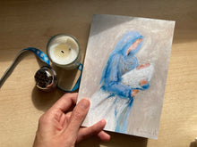 Load image into Gallery viewer, Christmas card: Mary and baby Jesus
