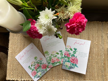 Load image into Gallery viewer, Hydrangea set of cards: Thank you, Happy Birthday and Mother’s Day cards