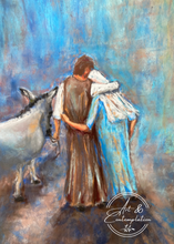 Load image into Gallery viewer, Christmas card, "Mary and Joseph" (individual, pack of 3, 5 or 10)