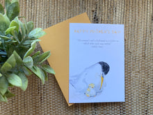 Load image into Gallery viewer, Mother's day card, mama bird sheltering her baby chick