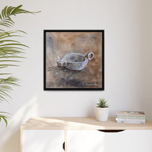 Load image into Gallery viewer, The oil lamp, parable of the 10 virgins, Framed Canvas
