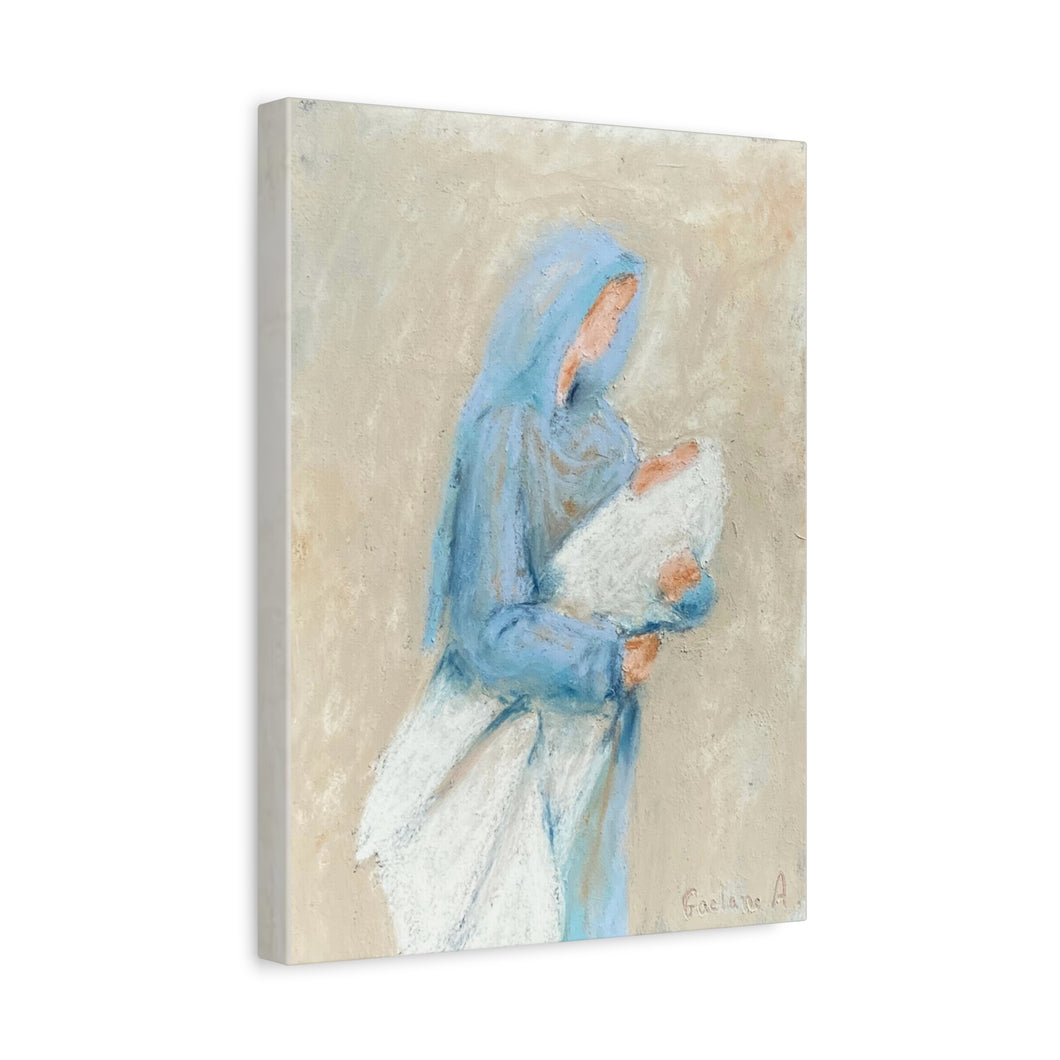 Mary and Baby Jesus, canvas