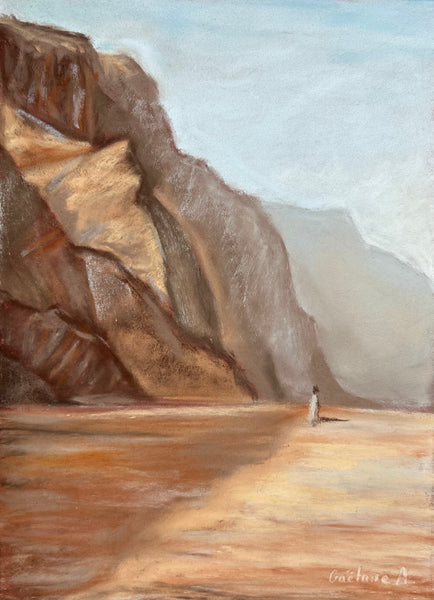 Jesus Walking Through the Desert