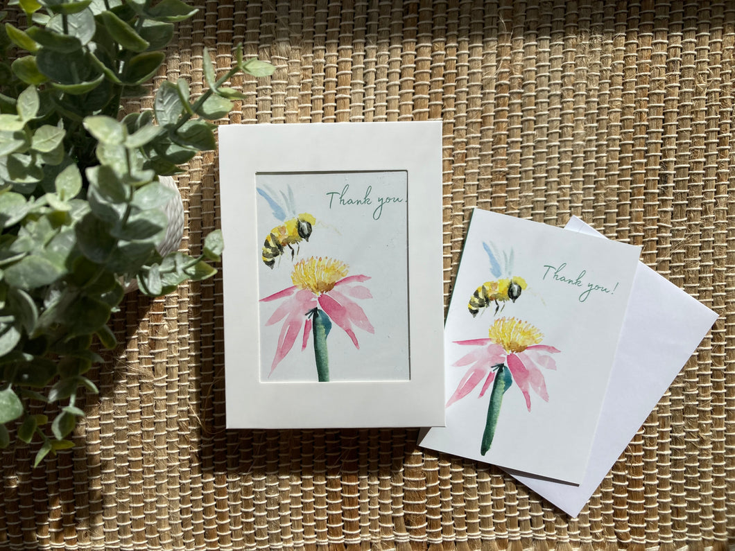 Bumble bee small notecards