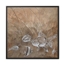 Load image into Gallery viewer, The kingdom of Heaven is like a fishing net , Framed Canvas
