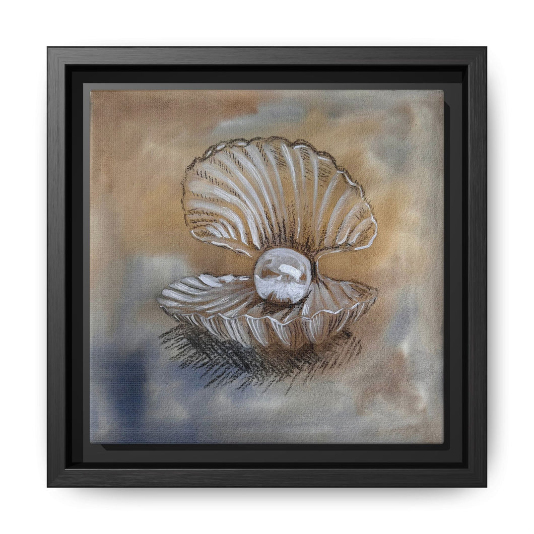 The Pearl of great price, Framed Canvas