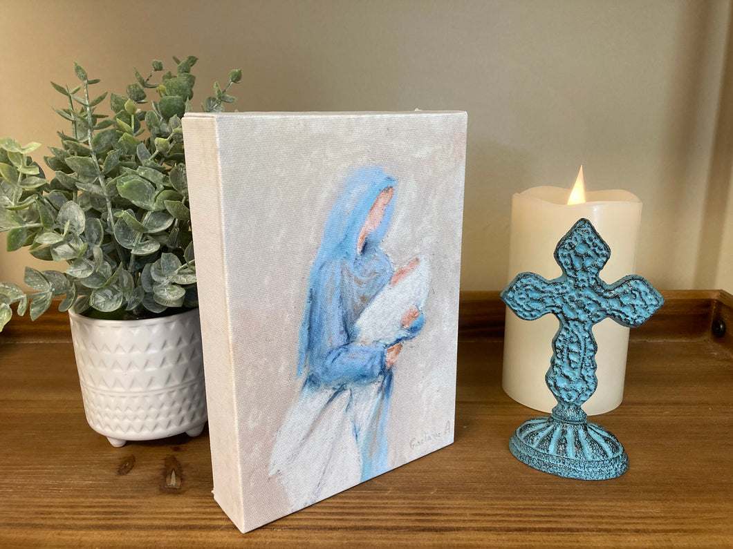 Mary and Baby Jesus canvas
