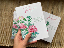 Load image into Gallery viewer, Hydrangea set of cards: Thank you, Happy Birthday and Mother’s Day cards
