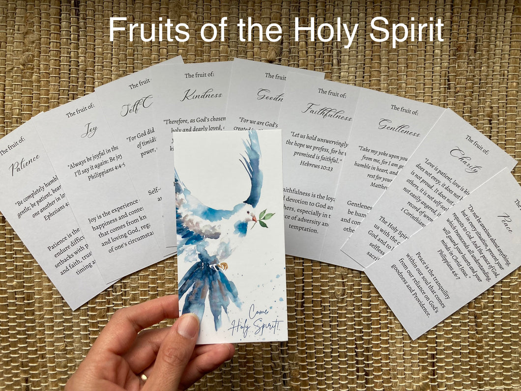Gifts and Fruits of the Holy Spirit cards