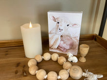 Load image into Gallery viewer, Baby Jesus and the lamb canvas
