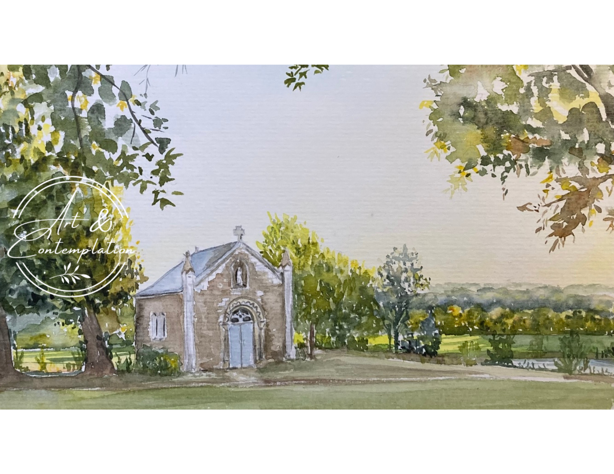 Art print, Chapel in France