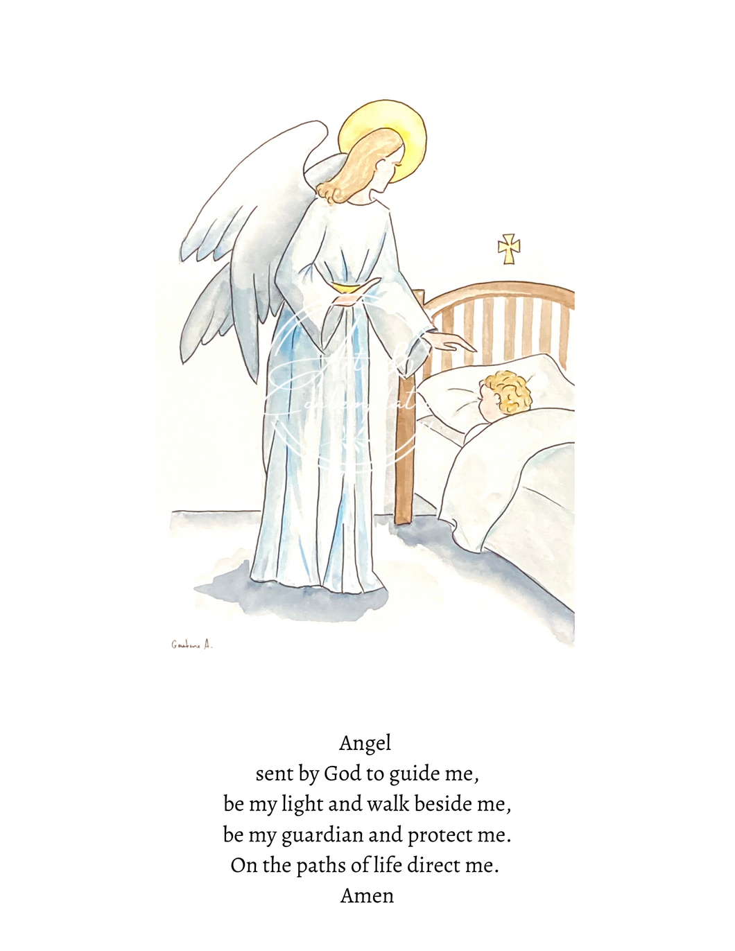 guardian angel prayer printable